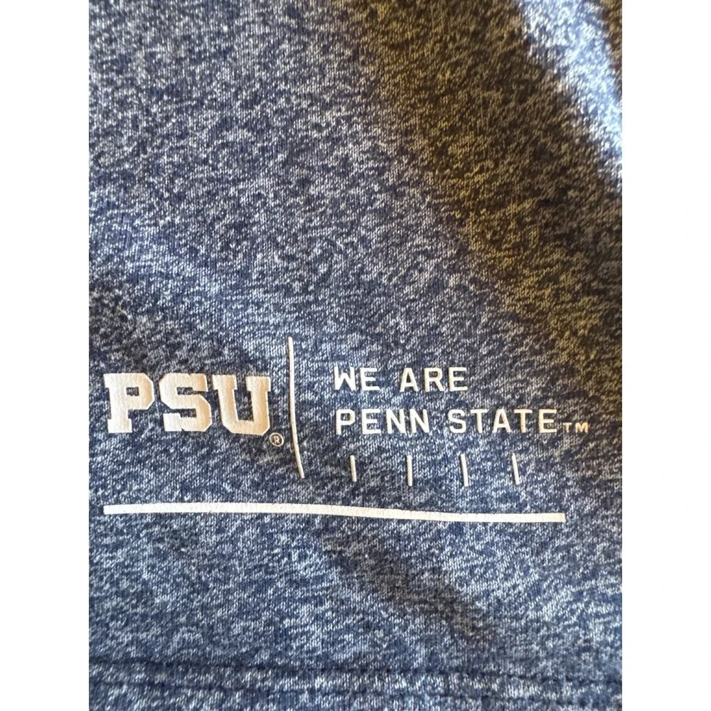Nike Penn State University Nittany Lions Raglan T-Shirt Heather Blue Navy L